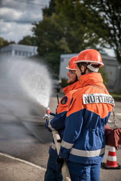 Nuertingen: Jugendfeuerwehren ueben gemeinsam
